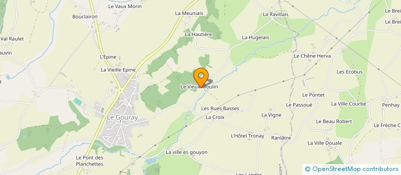 localisation de l'entreprise EARL DU GUEHARIA à LE MENE