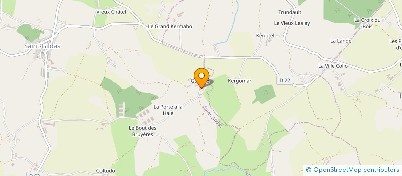 localisation de l'entreprise EARL DU GUERCLE à SAINT-GILDAS