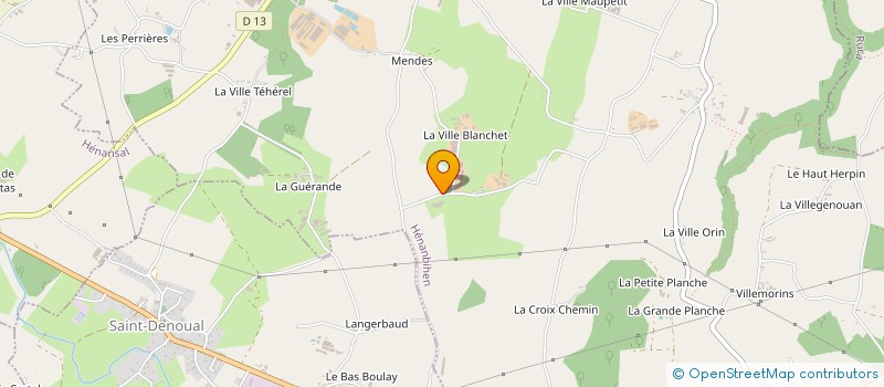 localisation de l'entreprise EARL DU GUINGUENOUAL à HENANBIHEN