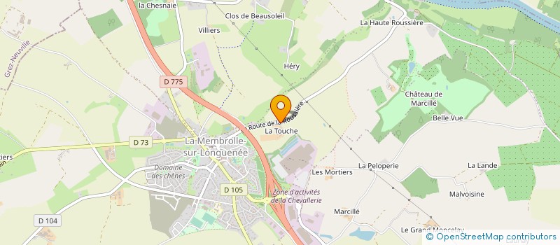 localisation de l'entreprise EARL DU HALLAY  LONGUENEE-EN-ANJOU