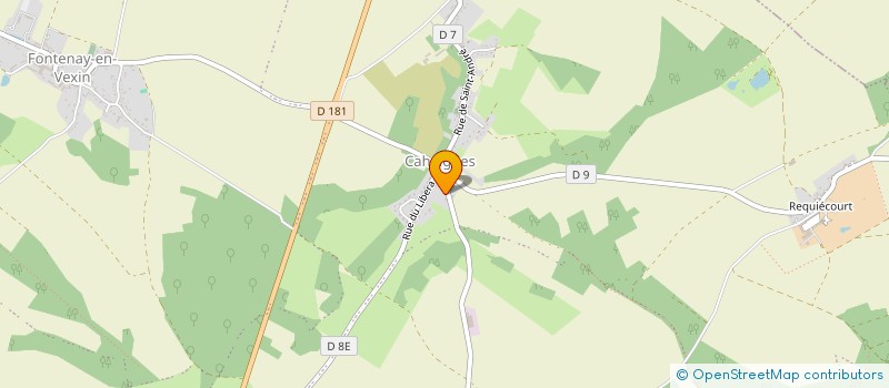 localisation de l'entreprise EARL DU HALLOT à VEXIN-SUR-EPTE