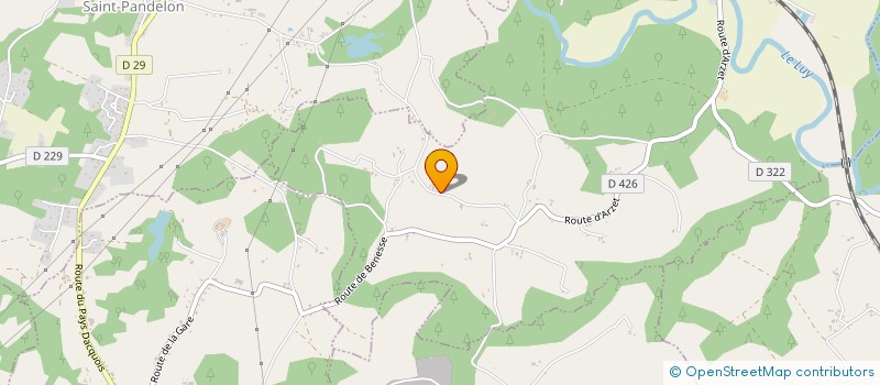 localisation de l'entreprise EARL DU HAOU D ARZET à SAUGNAC-ET-CAMBRAN