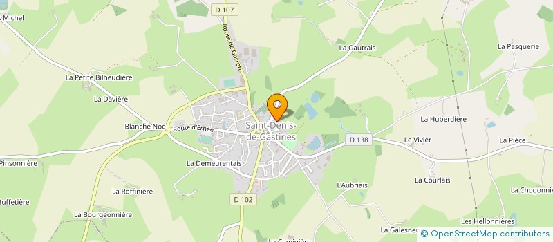 localisation de l'entreprise EARL DU HAUT CHAMPISEMBARD à SAINT-PIERRE-DES-LANDES
