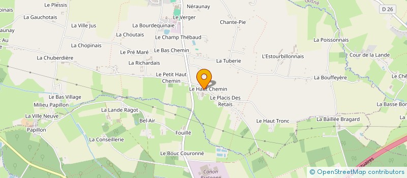 localisation de l'entreprise EARL DU HAUT CHEMIN à ERCE-PRES-LIFFRE