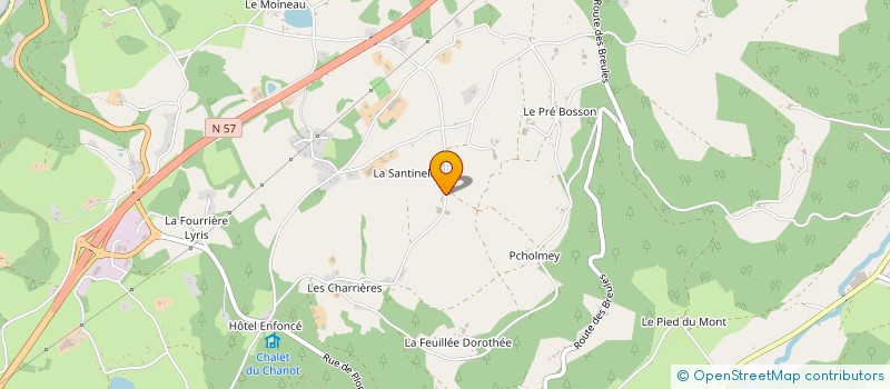 localisation de l'entreprise EARL DU HAUT DE SALMON à LE VAL-D'AJOL