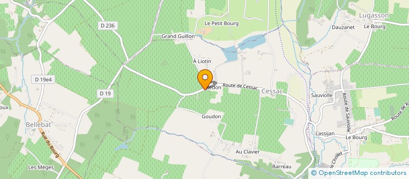 localisation de l'entreprise EARL DU HAUT FAURE à CESSAC