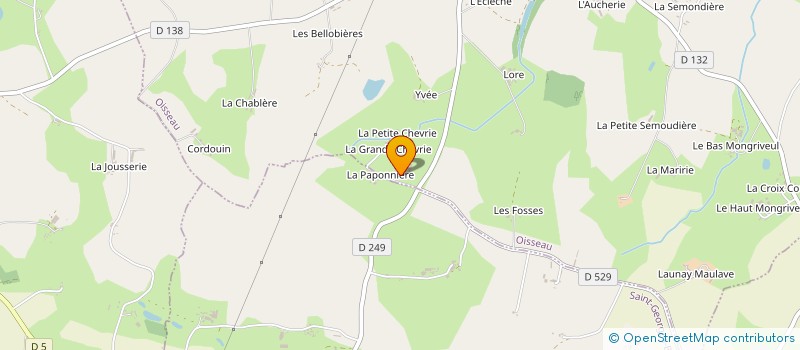 localisation de l'entreprise EARL DU HAUT HETRE à OISSEAU