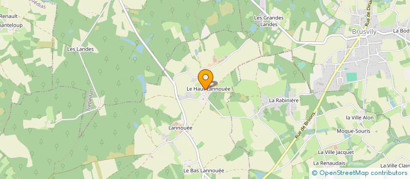 localisation de l'entreprise EARL DU HAUT LANNOUEE à YVIGNAC-LA-TOUR