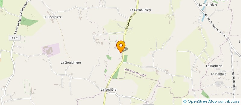 localisation de l'entreprise EARL DU HAUT MESNIL à MORTAIN-BOCAGE