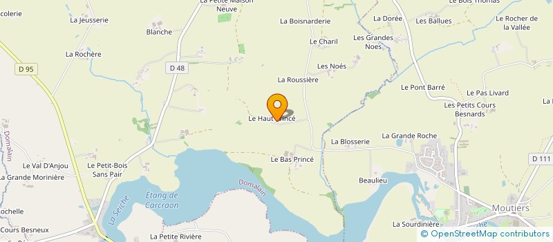 localisation de l'entreprise EARL DU HAUT PRINCE  DOMALAIN