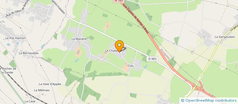localisation de l'entreprise EARL DU HAUT SILLON à PRINQUIAU