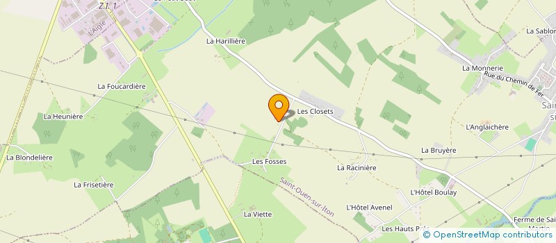 localisation de l'entreprise EARL DU HOUX à SAINT-OUEN-SUR-ITON