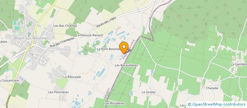 localisation de l'entreprise EARL DU JAUNAY à BRAIN-SUR-ALLONNES