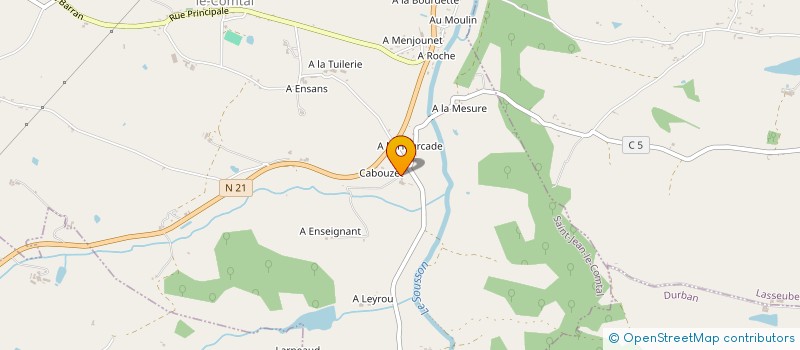 localisation de l'entreprise EARL DU JOULET  SAINT-JEAN-LE-COMTAL