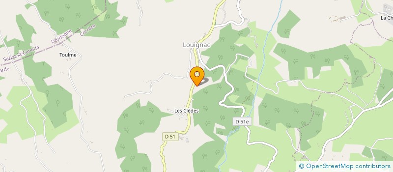 localisation de l'entreprise EARL DU LAC POWELL à LOUIGNAC