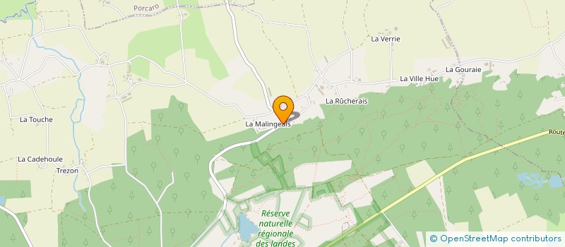 localisation de l'entreprise EARL DU LANDIER à MONTENEUF