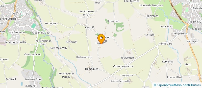 localisation de l'entreprise EARL DU LEURE à TREGARANTEC