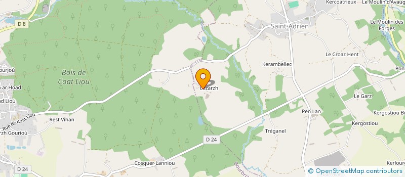 localisation de l'entreprise EARL DU LEZARD à SAINT-ADRIEN
