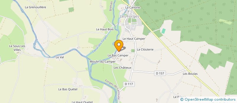 localisation de l'entreprise EARL DU LIE à FORGES DE LANOUEE