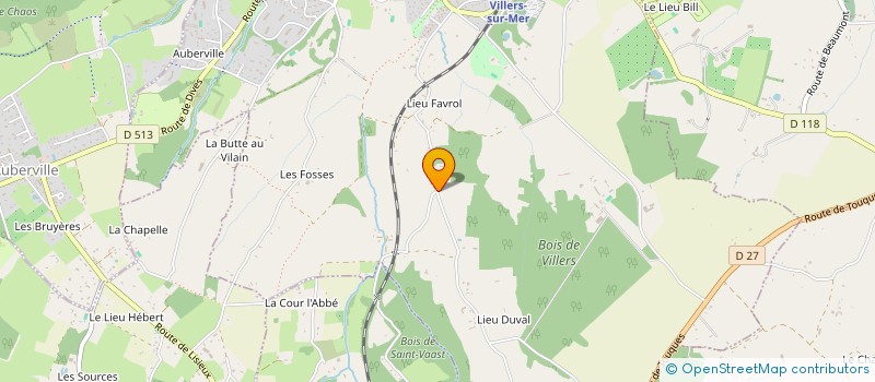 localisation de l'entreprise EARL DU LIEU FERAL à SAINT-VAAST-EN-AUGE