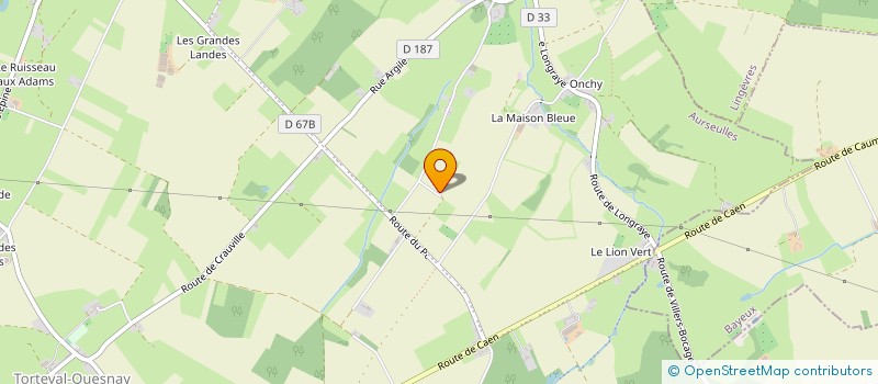 localisation de l'entreprise EARL DU LIEU GUEROULT à CAUMONT-SUR-AURE