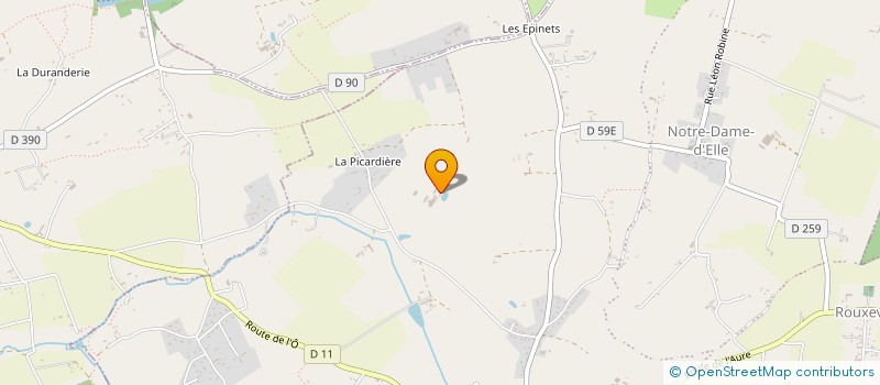 localisation de l'entreprise EARL DU LIEU QUESNEL à SAINT-JEAN-D'ELLE