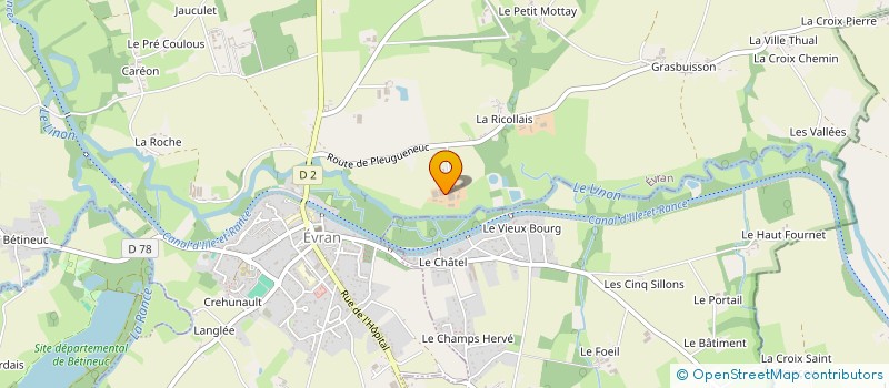 localisation de l'entreprise EARL DU LINON à EVRAN