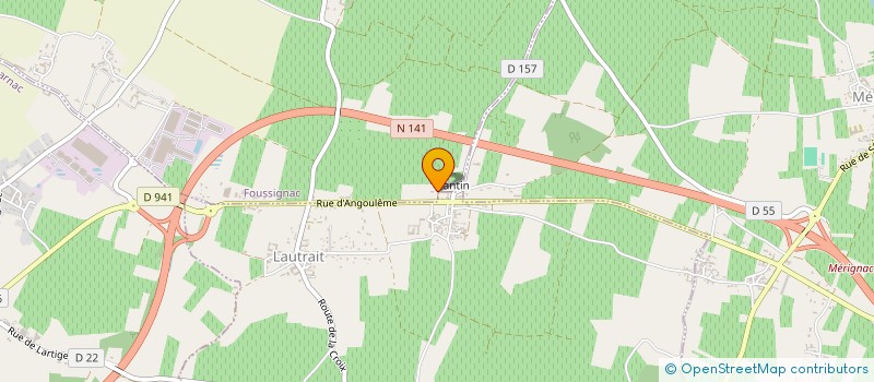 localisation de l'entreprise EARL DU LOGIS DE LANTIN à TRIAC-LAUTRAIT