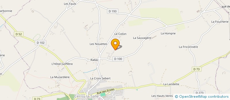 localisation de l'entreprise EARL DU LONG CHEMIN à SAVIGNY