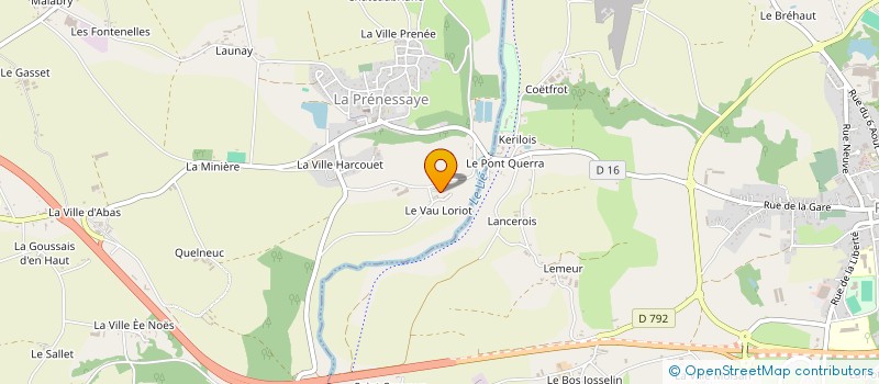localisation de l'entreprise EARL DU LORIOT à LA PRENESSAYE