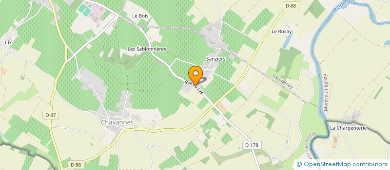 localisation de l'entreprise EARL DU LYS  LE PUY-NOTRE-DAME