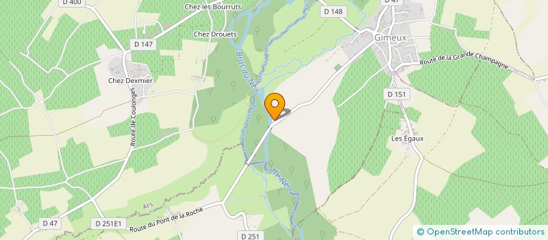 localisation de l'entreprise EARL DU MAINE CHARDES  LIGNIERES-AMBLEVILLE