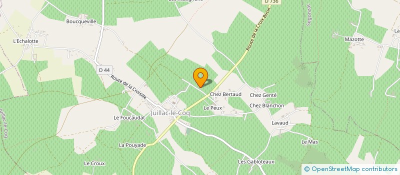 localisation de l'entreprise EARL DU MAINE DES ROIS à JUILLAC-LE-COQ