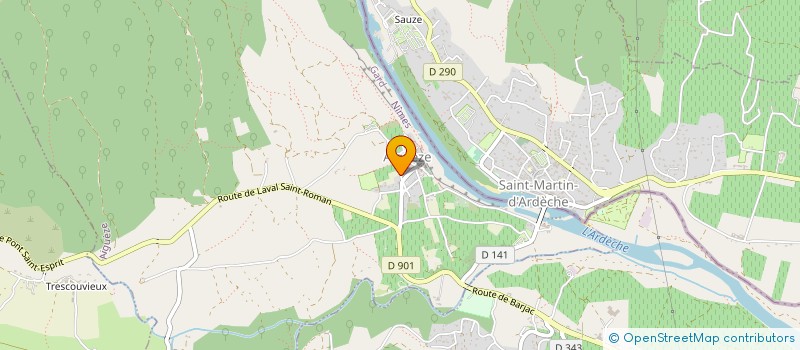 localisation de l'entreprise EARL DU MALIGNON  LAVAL-SAINT-ROMAN