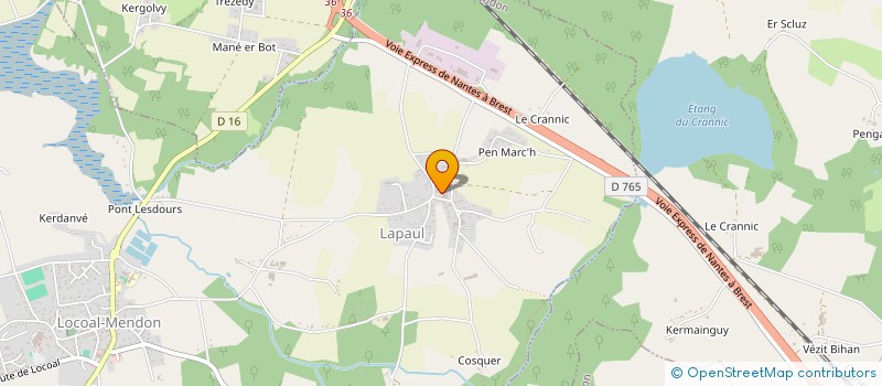 localisation de l'entreprise EARL DU MANE  LOCOAL-MENDON