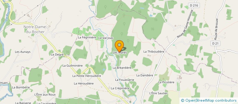 localisation de l'entreprise EARL DU MANOIR DE LA CORBIE à PUTANGES-LE-LAC