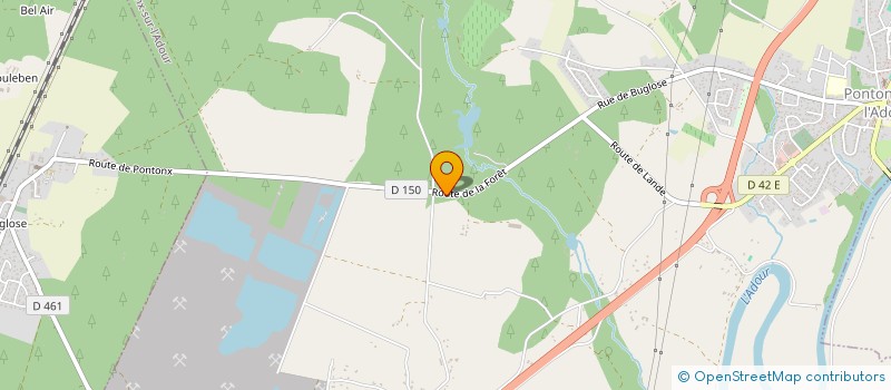 localisation de l'entreprise EARL DU MARTINET  PONTONX-SUR-L'ADOUR