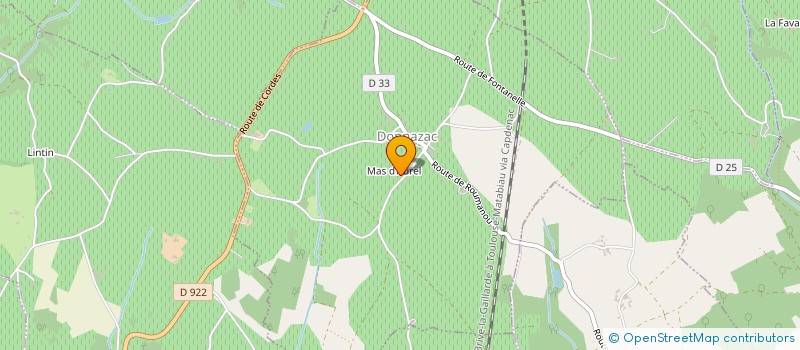 localisation de l'entreprise EARL DU MAS D'AUREL  DONNAZAC