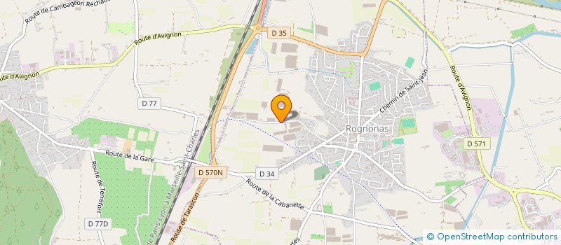 localisation de l'entreprise EARL DU MAS DE L'AGNEAU à ROGNONAS