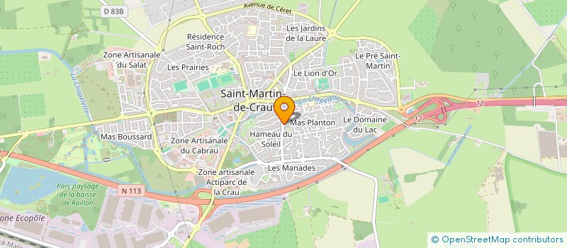 localisation de l'entreprise EARL DU MAS DE L AQUEDUC à SAINT MARTIN DE CRAU
