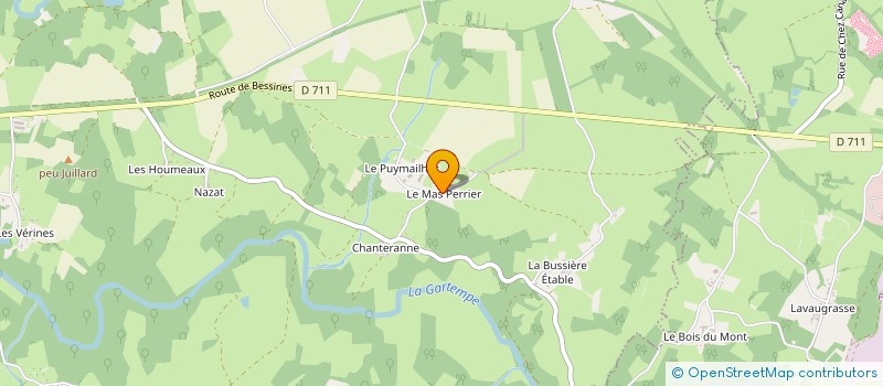 localisation de l'entreprise EARL DU MAS JUDE à CHATEAUPONSAC