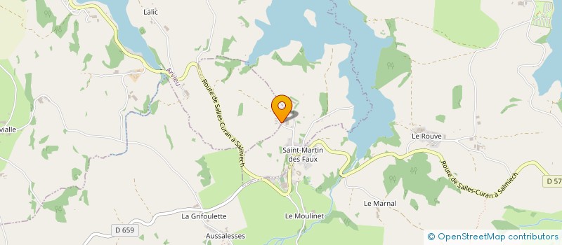 localisation de l'entreprise EARL DU MAS ROUSSEL à SALLES-CURAN