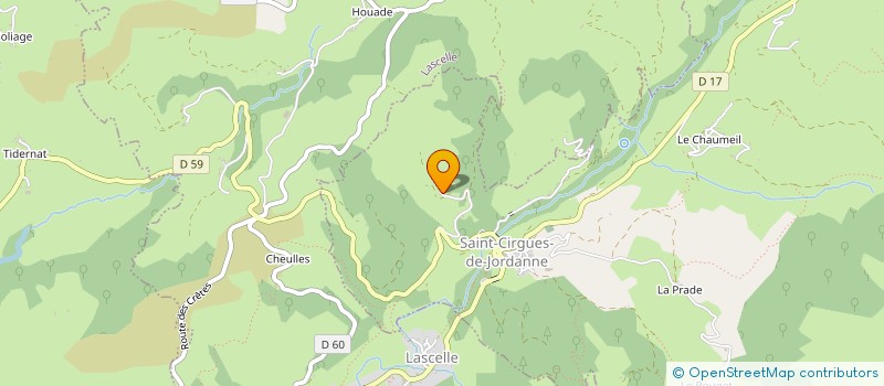 localisation de l'entreprise EARL DU MAZUT VIEUX à SAINT-CIRGUES-DE-JORDANNE