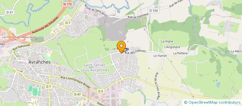 localisation de l'entreprise EARL DU MEE DURAND à SAINT-SENIER-SOUS-AVRANCHES