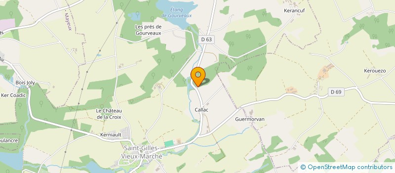 localisation de l'entreprise EARL DU MENHIR à SAINT-GILLES-VIEUX-MARCHE