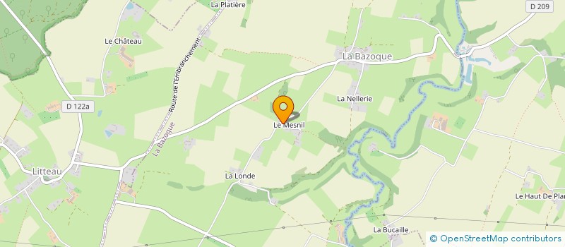 localisation de l'entreprise EARL DU MESNIL à CAHAGNOLLES