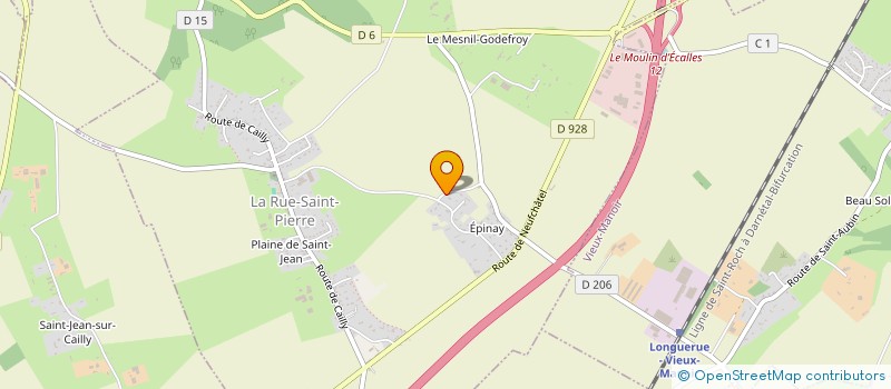 localisation de l'entreprise EARL DU MESNIL GODEFROY  LA RUE-SAINT-PIERRE