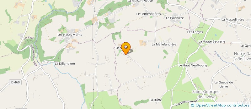 localisation de l'entreprise EARL DU MESNIL HAMEL à SAINT-GEORGES-DE-LIVOYE
