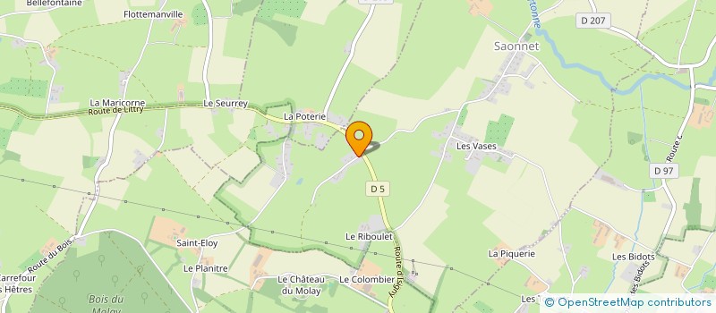 localisation de l'entreprise EARL DU METAIS à CARTIGNY-L EPINAY