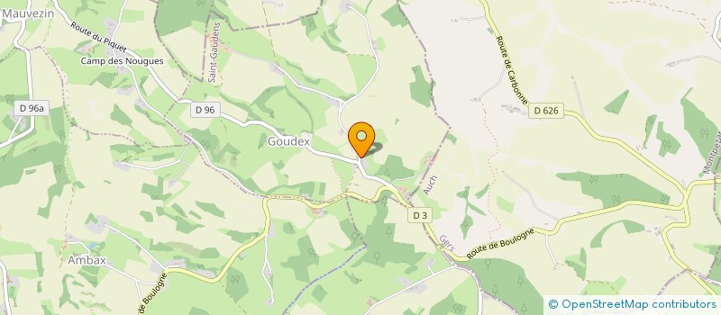 localisation de l'entreprise EARL DU MONBERT  GOUDEX